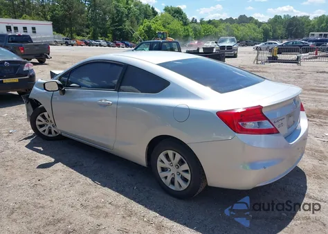 2012 Honda Civic Lx z USA, uszkodzony, nr VIN 2HGFG3B59CH503625